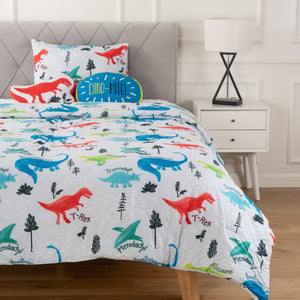 Dinosaur Printed Juvenile Comforter Set (2 Pack)