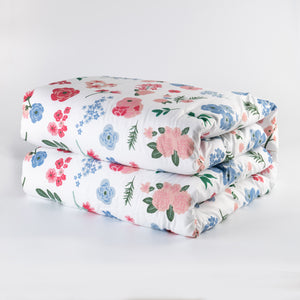 Floral Printed Juvenile Comforter Set (2 Pack)