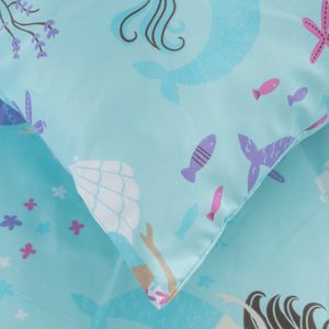 Mermaid Printed Juvenile Comforter Set (2 Pack)