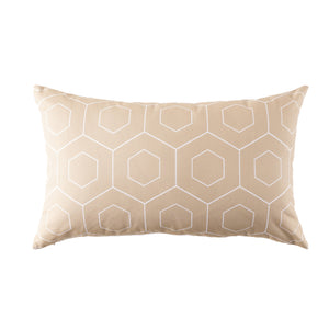 Ivory Hexagon Outdoor Cushion