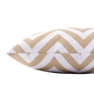 Ivory Zigzag Outdoor Cushion